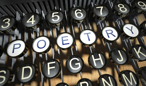Typewriter with Poetry buttons, vintage iStock 000025643492 Medium